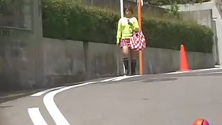 Pretty like the flower Asian girl got no panties sharked