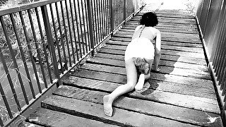 Taking my kitty to a walk in the park (Public BDSM)