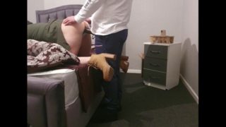 Step son doesn't last to much and cums in 30 seconds while fuck step mom