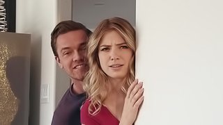 Slutty stepmom joins the young couple for a naughty threesome