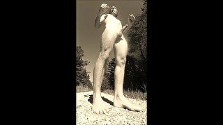 Mystic Nature Training Andy 2022 partly with Phallus and his mighty Muscular Thighs