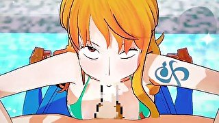 【ONEPEACE ナミ3(ワンピース)】ナミ3(ワンピース)がフェラチオで搾り取ってくれるだけ