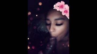 Sucking my mans dick on Snapchat