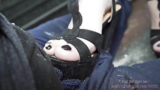 Francesca several foods crushing and ball stomping in high heels and boots