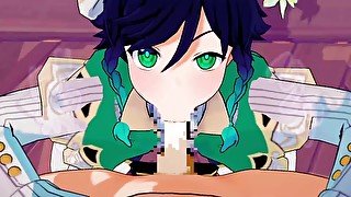 【原神 ウェンティ(原神)】ウェンティ(原神)がフェラチオで搾り取ってくれるだけ