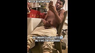 HUNG BBC TEEN STROKES from KITCHEN to BATHROOM