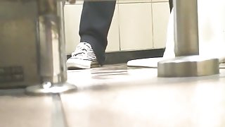 Hidden cam voyeurs closeups of hairy pissing pussies