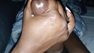 Ebony bbw handjob bbc making it hard