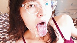 Slutty Girlfriend Loves Getting Cum In Her Mouth After Passionate Blowjob And Penetration 4K