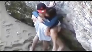 A Couple Having Voyeur At The Beach