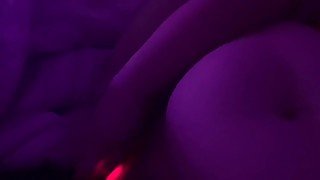 BBW plays with pretty pink vibrator till orgasm