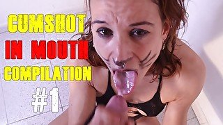 Cumshot in MOUTH Compilation #1