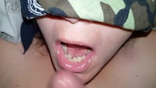 HUSBAND JERKS OFF ONTO WIFE'S FACE FOR A MESSY FACIAL