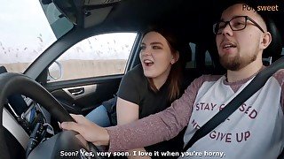 Спонтанный Минет за рулем