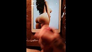 Slapping and stroking hard for this juicy ass