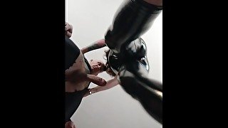 Latex Katrix Sucking Big Dick