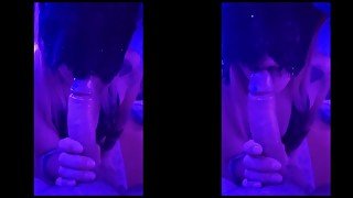 Marie Jah Wanna: Sucking Off My Man On Our Porch Until He Cums All Over My Face and Tits!