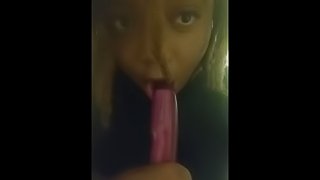 Choking and Gagging on My Dildo - Suprise at End