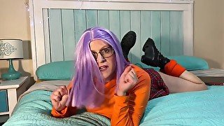 Fred and Shaggy CUM all Over Velma's Face