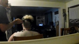 bbw headshave rear view