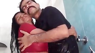 Desi B-Grade Softcore Aunty Boob Show