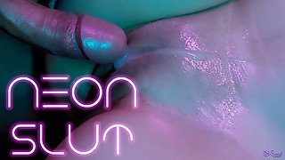 Neon Slut - Close Up Pussy Fuck