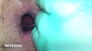 Stretching and Fisting my Rubber Boy - Day 1