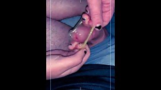 Lesbian gives her first handjob