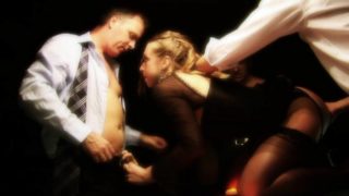 Anal gangbang at the poker night