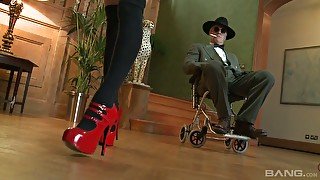 Spunky babe Samantha Bentley loves anal sex and she is attracted to older men