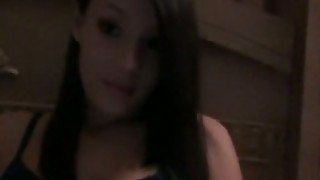 A bit bored brunette in black bra starts fingering her wet pussy