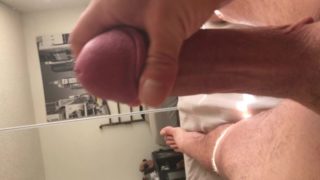 Stroking my cock