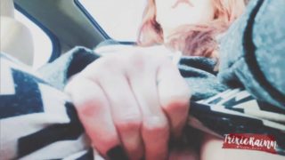 Wearing Vibrator in Gas Station & Squirting in Car