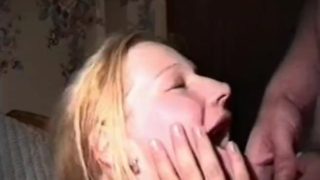 Clairs first amateur gangbang with older guys and anal