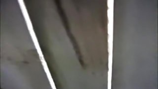 Beach cabin hidden cam scenes with doll in red bikini