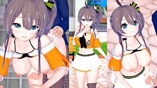 【エロゲーコイカツ！】VTuber 夏色まつり3DCG巨乳アニメ動画(バーチャルYoutuber)[Hentai Game Koikatsu! Natsuiro Matsuri(Anime 3DCG