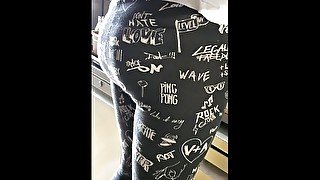 Step mom in leggings morning fuck with horny step son in the kitchen