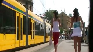 White skirt bitch is so fabulously looking in the vid