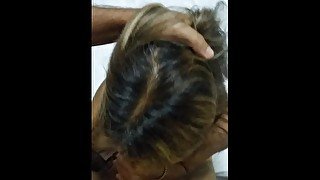 Hot Japonese Filipina Sucking Big Dick of Hot Brazilian Dom Eros Blowjob Amateur Homemade Porn