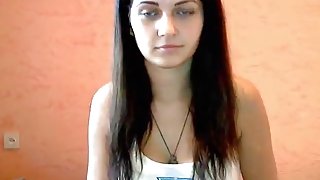 Hotgirl1 undresses before webcam