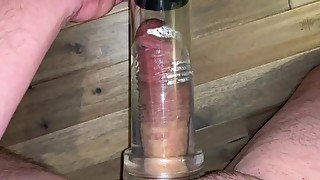 Hands Free Orgasm from Penis Pump