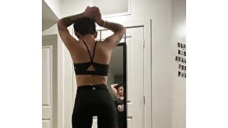 Spying On Fit Girl Doing Yoga  SFW  Revelatixns