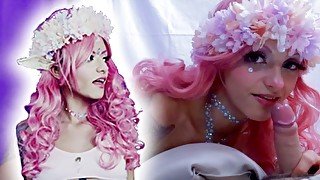 Caliente Elfa Depravada Sabe Divertirse Hasta Quedar Completamente Mojada SteffCrime