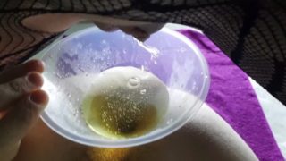 Girl Pisses In Crossdresser's Ass After Fucking It With A Huge Dildo