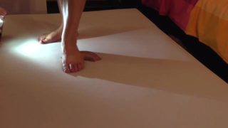 Barefoot cockcrush with cruel sexy feet and cumshot