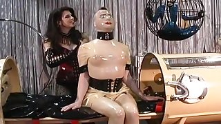 Latex Goddess Immobilises Her Subjects