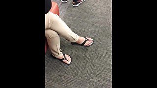 Sexy Dominican Feet at Work