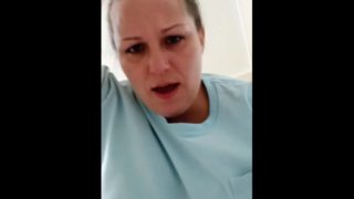 Pissing on diaper wearing slave