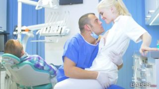 Blonde assistant seduces her boss at work  