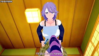 Hentai POV Feet Mizore Shirayuki Rosario + Vampire Pleases You With Her Feet!